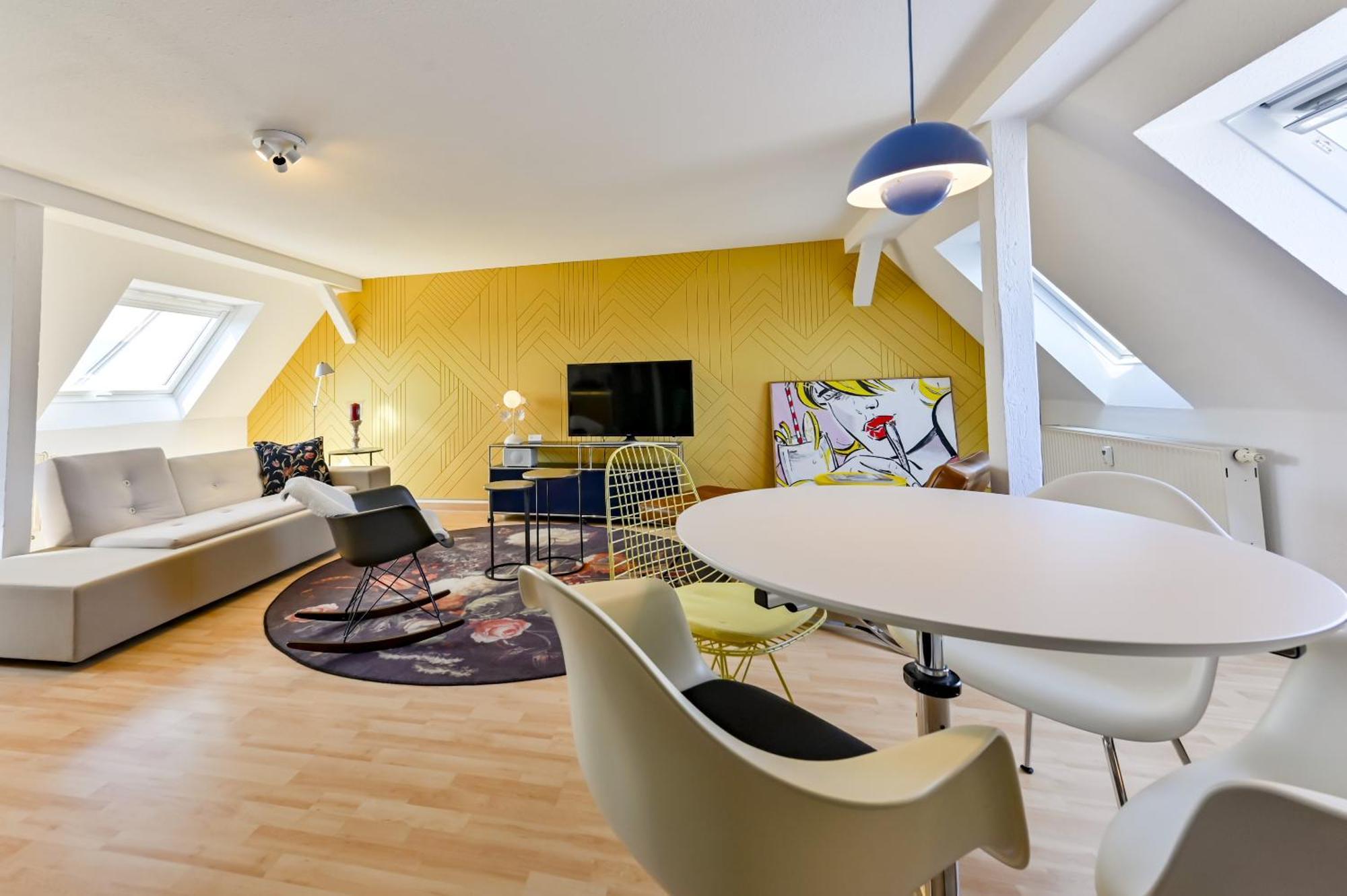 开姆尼茨Premium Quartier Clara , Karl Und Fritz Auf Dem Kassberg Mit Eigenem Stellplatz公寓 客房 照片